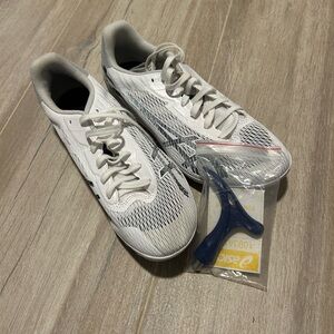 Asics Women's White and Black Athletic Shoes